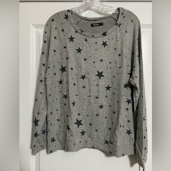 NWT Michael Lauren Star Print Pullover Sweatshirt - Picture 1 of 6